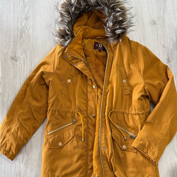 Jackets & Blazers - Coat with Faux Fur Hood